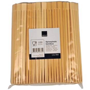 Spisepinde, Gastro-Line uindpak. Bambus 21 cm, 2000 stk