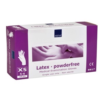 Latexhandsker X-Small uden pudder, 100 stk/pak
