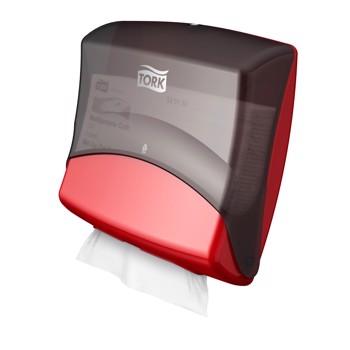 Tork Top-Pak dispenser W4 Sort/Rød