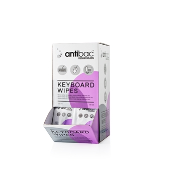 Antibac Keyboard Wipes 80 stk