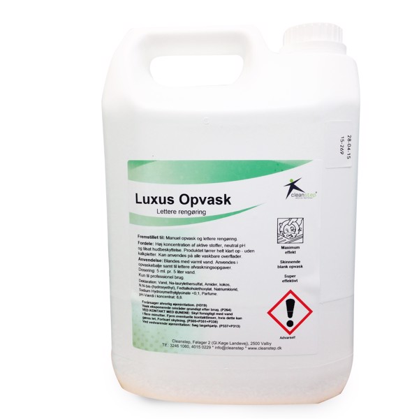 Cleanstep Lux. Opvask, 5 liter