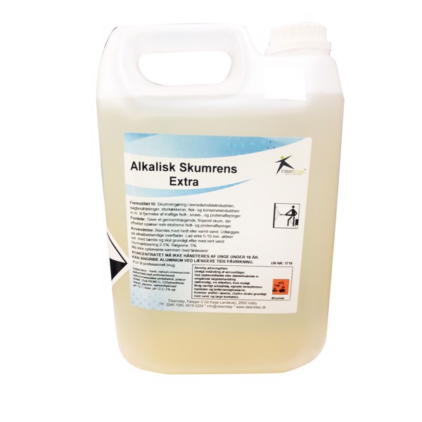 Cleanstep Alkalisk Skumrens m/ klor 11 liter